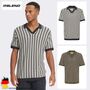 Stilvolles Kurzarmshirt V-Ausschnitt Rippb�ndchen Casual