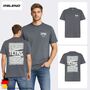 Kurzarmshirt Rundhalsausschnitt Gerade Passform Basic