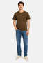 Kurz�rmeliges Basic-T-Shirt Rundhalsausschnitt Sommer