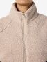 Flauschige Outdoor-Jacke mit Kontrast-Design Rei�verschluss