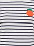 Gestreiftes T-Shirt mit Herzmotiv und Rundhalsausschnitt