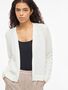 Strick-Cardigan mit elastischen gerippten B�ndchen Langarm
