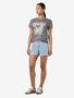 Denimshorts Mid Waist Slim Fit Sommer Rei�verschluss
