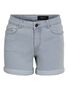Denimshorts Mid Waist Slim Fit Sommer Rei�verschluss