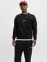 Jack & Jones Bequemes Sweatshirt Rundhals Rippb�ndchen Atmungsaktiv