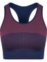 Bustier Top Rundhals B�gellos Streifenstruktur Sport