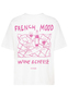 L�ssiges Shirt Rundhalsausschnitt Kurzarm Bedruckt