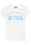 Kurzarmshirt Rundhalsausschnitt Spruchdruck L�ssig