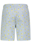 L�ssige Badeshorts Tropisches Blattmuster Kordelzug