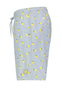 L�ssige Badeshorts Tropisches Blattmuster Kordelzug