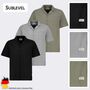 Bequemes Kurzarmshirt Knopfleiste Einfarbig Casual
