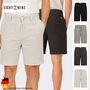 Casual Chinoshorts Eingrifftaschen Kordelzug Einfarbig