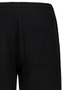 Casual Chinoshorts Elastischer Bund Kordelzug Einfarbig