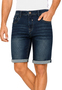 Unifarbene Shorts Gerade Schnitt 5 Pocket Design Basic