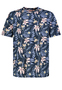 Kurzarmshirt Rundhalsausschnitt Floralem Print Basic
