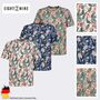 Kurzarmshirt Rundhalsausschnitt Floralem Print Basic