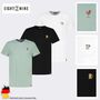 Kurzarmshirt Rundhalsausschnitt Normaler Schnitt Basic