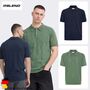 Stilvolles Kurzarm Poloshirt Knopfleiste Rundhals Casual