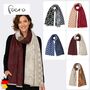 Gemusterter Schal Patchwork Sterne Paisley Fransen