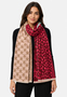 Gemusterter Schal Patchwork Sterne Paisley Fransen