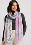 Leichter Strickschal Fransen Damen Accessoires Tigermotiv