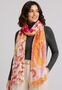 Leichter Strickschal Fransen Damen Accessoires Tigermotiv