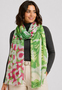 Leichter Strickschal Fransen Damen Accessoires Tigermotiv