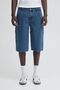 Lockere Knielange Jeansshorts Verdeckter Zip-Fly Sommer
