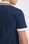 Modernes Poloshirt Polokragen V-Ausschnitt Einfarbig