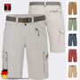 Stilvolle Cargoshorts mit G�rtel Einschubtaschen Modern