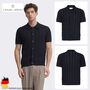 Kurzarm Poloshirt Knopfverschluss Einfarbig Polokragen