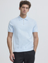 Stilvolles Kurzarm Strickpoloshirt Einfarbig Casual