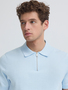 Stilvolles Kurzarm Strickpoloshirt Einfarbig Casual