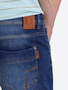 Jeansshorts Used Look Gerade Schnitt Rei�verschluss