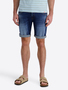 Jeansshorts Used Look Gerade Schnitt Rei�verschluss
