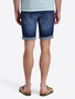 Jeansshorts Used Look Gerade Schnitt Rei�verschluss