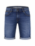 Jeansshorts Used Look Gerade Schnitt Rei�verschluss