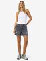Denimshorts Mid Waist Denim Sommer Rei�verschluss Casual