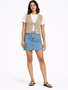�rmelloses Cardigan Einfarbig V-Ausschnitt Bindeband