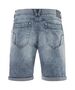 Stone Washed Shorts Eingrifftaschen Rei�verschluss Modern