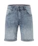 Stone Washed Shorts Eingrifftaschen Rei�verschluss Modern