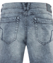 Stone Washed Shorts Eingrifftaschen Rei�verschluss Modern