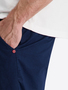 Shorts verdeckter Zip-Fly schmaler Schnitt Zierkn�pfe