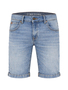 Jeansshorts Slim Fit umgeschlagener Saum Rei�verschluss