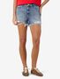 Denimshorts Rei�verschluss Hohe Taille Unifarben Stilvoll