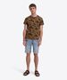 Kurzarm Rundhals T-Shirt floraler Print geradem Schnitt 