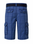 Sommer Shorts G�rtel Verdeckter Rei�verschluss Beintaschen  