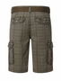 Sommer Shorts G�rtel Verdeckter Rei�verschluss Beintaschen  