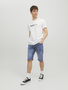 Jack & Jones Jeansshorts Verdeckter Zip-Fly Eingrifftaschen Unifarben