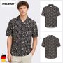 Bequemes Kurzarmshirt Knopfleiste V-Ausschnitt Modisch